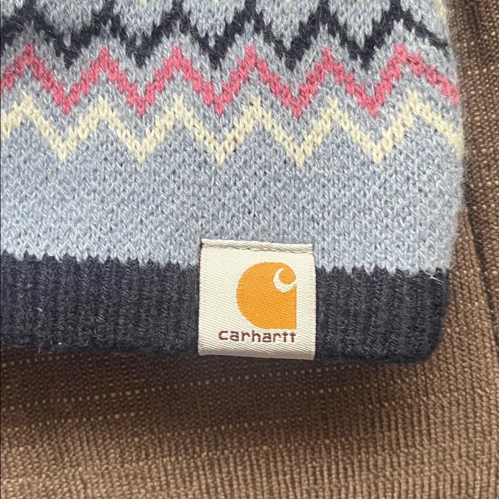 WOMENS CARHARTT PATTERNED CHEVRON BEANIE